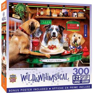 MasterPieces 300 Piece EZ Grip Jigsaw Puzzle – Benny’s Ristorante – 18″x24″(300 Piece)
