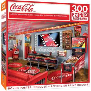 MasterPieces 300 Piece EZ Grip Jigsaw Puzzle – Coca-Cola Bottles – 18″x24″(Coca-Cola Collectors Hideaway)
