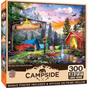 MasterPieces 300 Piece EZ Grip Jigsaw Puzzle – Pine Valley Camp – 18″x24″(300 Piece)