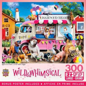 MasterPieces 300 Piece EZ Grip Jigsaw Puzzle for Adults, Family, Or Youth – Iggy’s Ice Cream – 18″ x 24″(300 Piece)