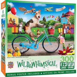 MasterPieces 300 Piece EZ Grip Jigsaw Puzzle for Adults, Family, Or Youth – Rovers Rides – 18″ x 24″(300 Piece)