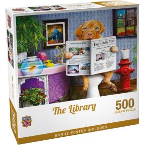 MasterPieces 300 Piece EZ Grip Jigsaw Puzzle for Adults and Family – The Library – 18″ x 24″(500 Piece)