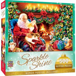 MasterPieces 500 Piece Glitter Jigsaw Puzzle – Christmas Dreams – 15″x21″