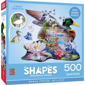 MasterPieces 500 Piece Jigsaw Puzzle for Adults, Family, Or Youth – Shaped Reese’s – 22″x22″(Woodland Ducks)