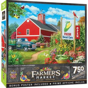 MasterPieces 750 Piece Jigsaw Puzzle for Adults and Family – Country Heaven – 18″x24″(Country Heaven)