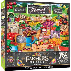 MasterPieces 750 Piece Jigsaw Puzzle for Adults and Family – Country Heaven – 18″x24″(Fresh Finds)
