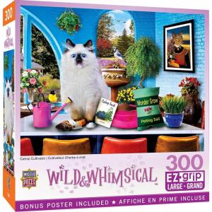 Masterpieces 300 Piece EZ Grip Jigsaw Puzzle – Catnip Cultivator – 18″x24″(300 Piece)
