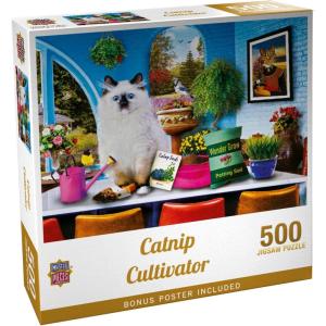 Masterpieces 300 Piece EZ Grip Jigsaw Puzzle – Catnip Cultivator – 18″x24″(500 Piece)
