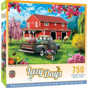 Masterpieces 750 Piece Jigsaw Puzzle for Adults and Family – Free to Fly – 18″x24″(A Farm’s Alive)