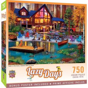 Masterpieces 750 Piece Jigsaw Puzzle for Adults and Family – Free to Fly – 18″x24″(Cabin in The Cove)