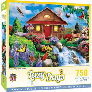 Masterpieces 750 Piece Jigsaw Puzzle for Adults and Family – Free to Fly – 18″x24″(Floral Falls)