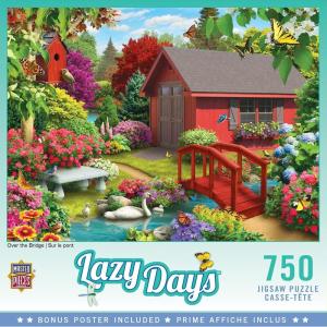 Masterpieces 750 Piece Jigsaw Puzzle for Adults and Family – Free to Fly – 18″x24″(Over the Bridge)