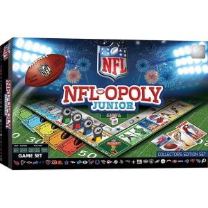 Masterpieces NFL-Opoly Junior Board Game – Collector’s Edition Set for Ages 6+ – Officially Licensed NFL Opoly Jr Board Game