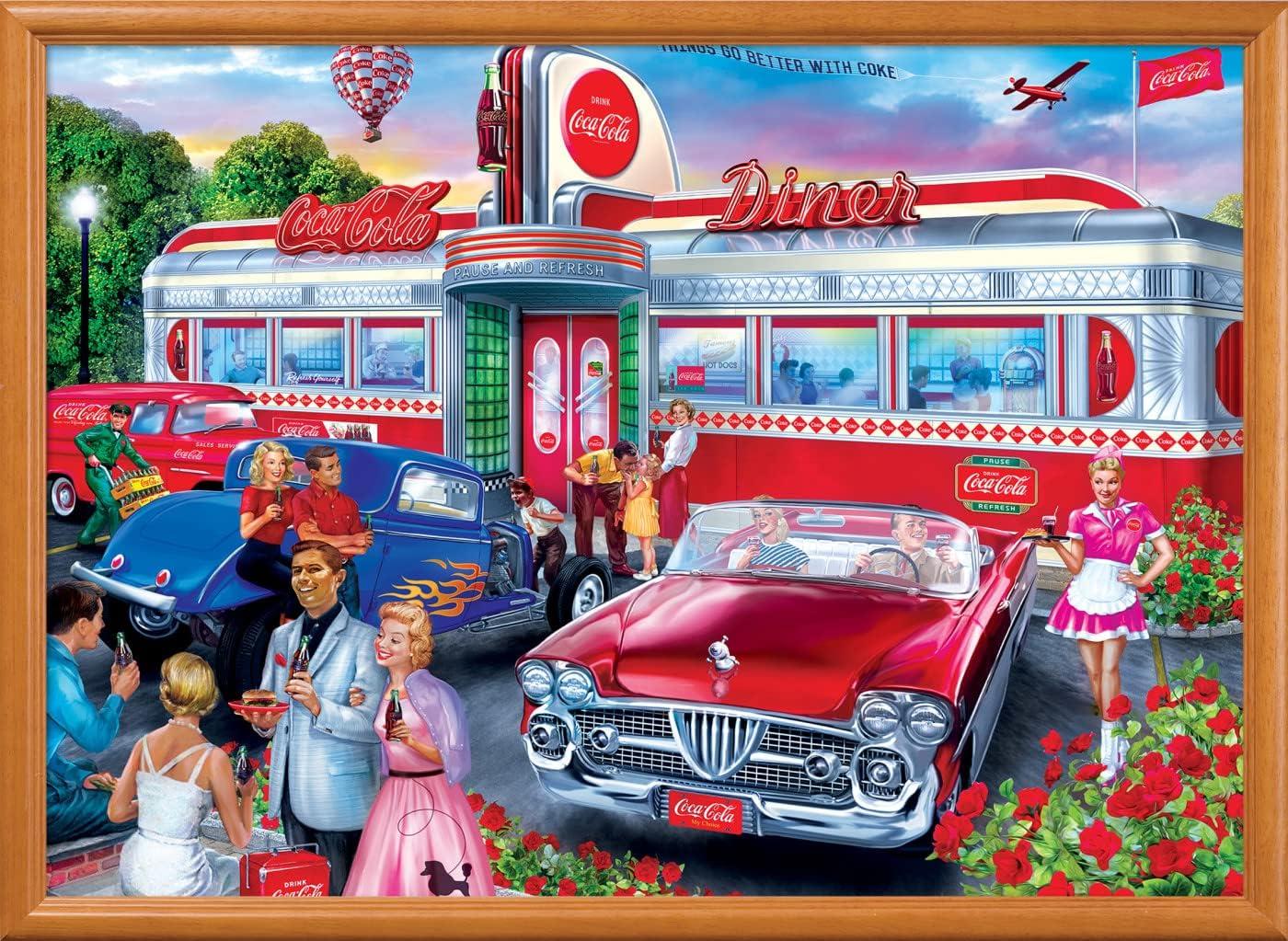 imageMasterpieces 1000 Piece Jigsaw Puzzle For Adults and Families CocaCola Drive Through 1925x2675Diner