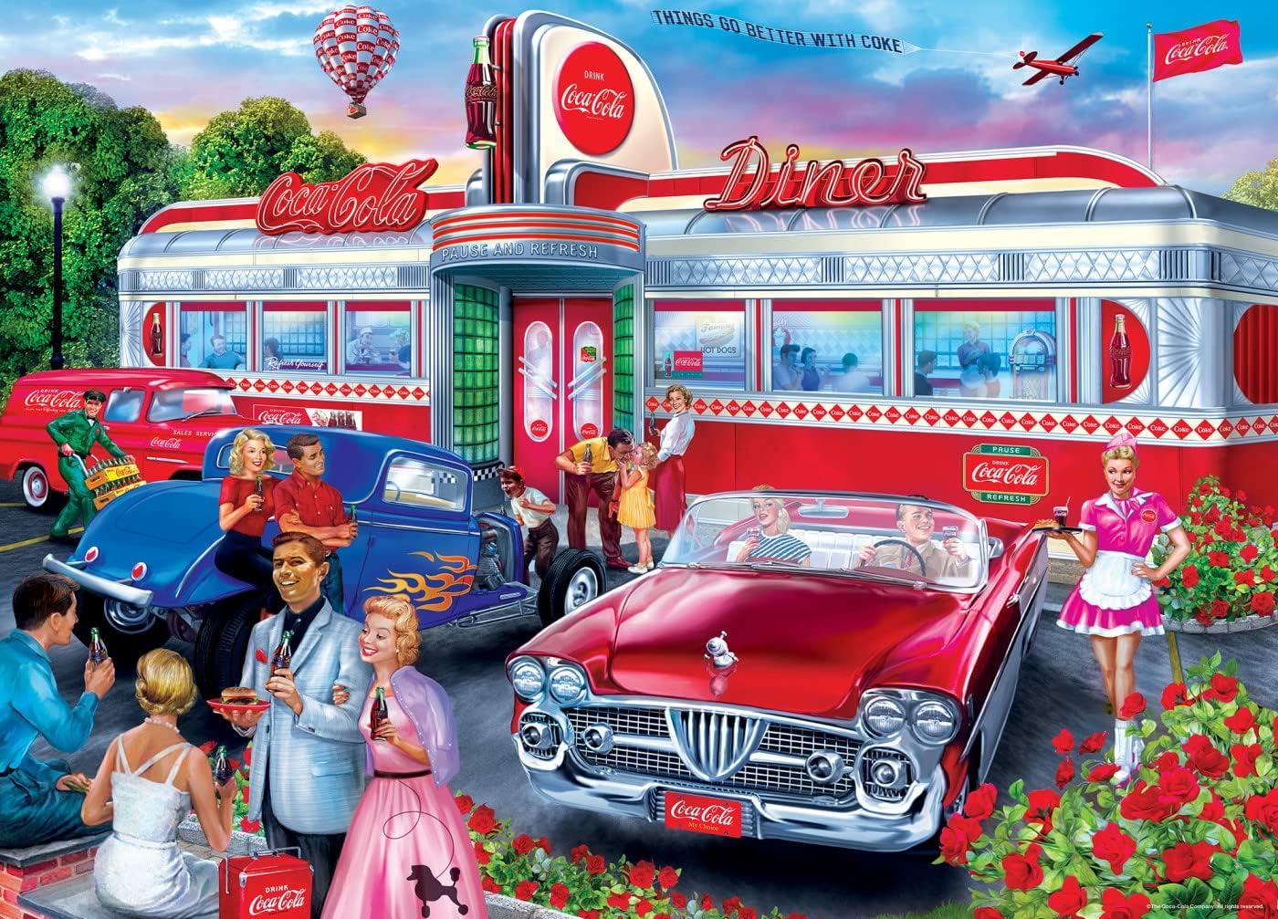 imageMasterpieces 1000 Piece Jigsaw Puzzle For Adults and Families CocaCola Drive Through 1925x2675Diner
