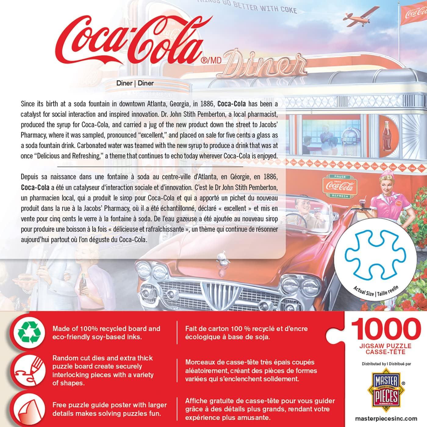 imageMasterpieces 1000 Piece Jigsaw Puzzle For Adults and Families CocaCola Drive Through 1925x2675Diner
