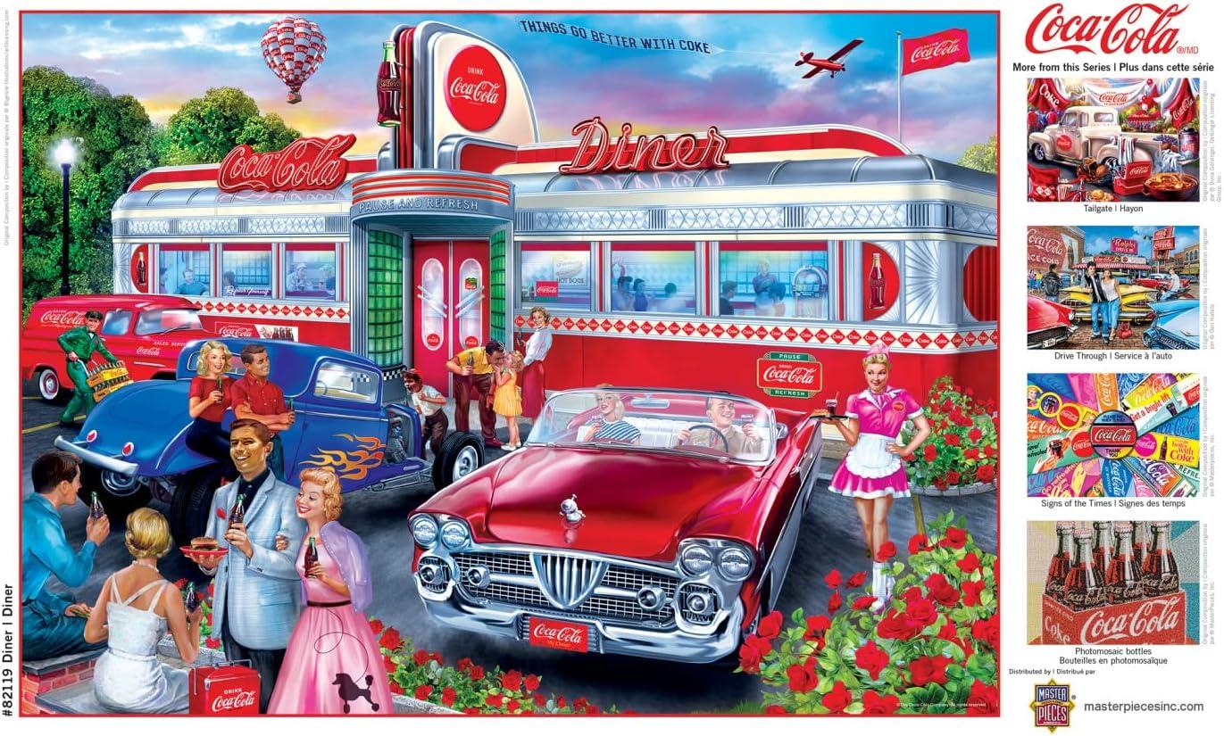 imageMasterpieces 1000 Piece Jigsaw Puzzle For Adults and Families CocaCola Drive Through 1925x2675Diner