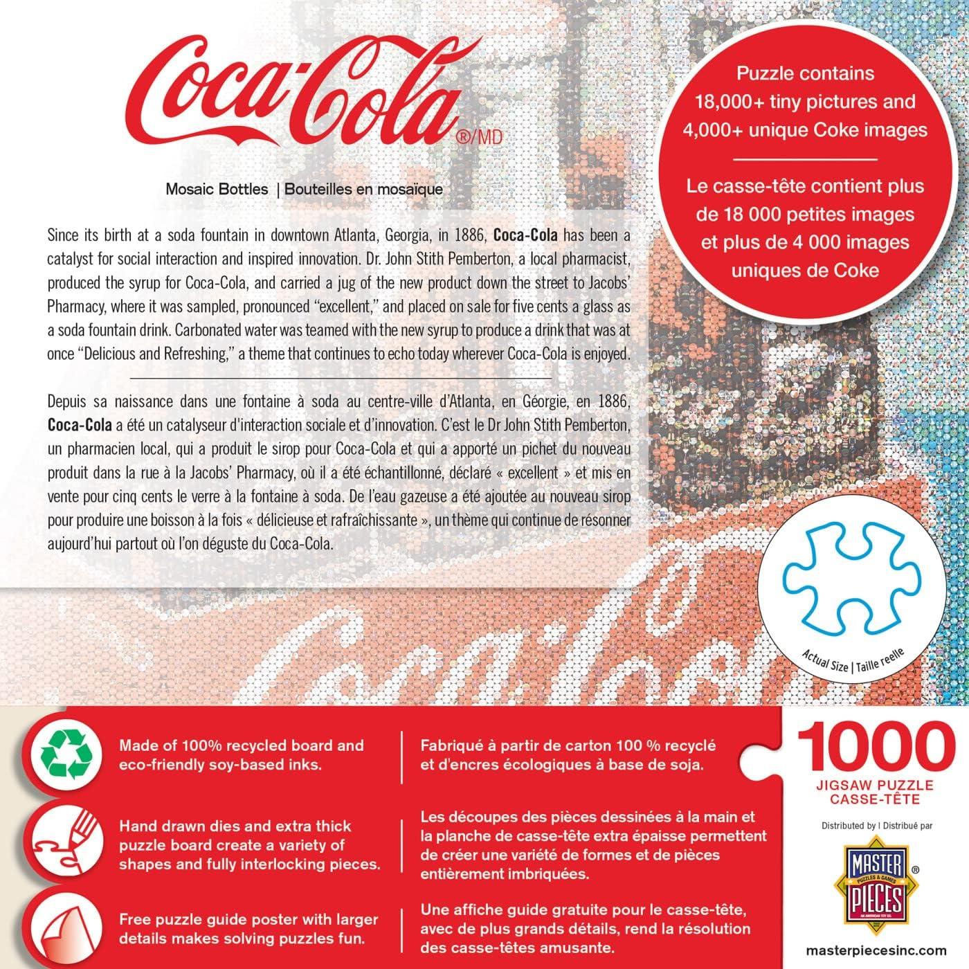 imageMasterpieces 1000 Piece Jigsaw Puzzle For Adults and Families CocaCola Drive Through 1925x2675Mosaic Bottles