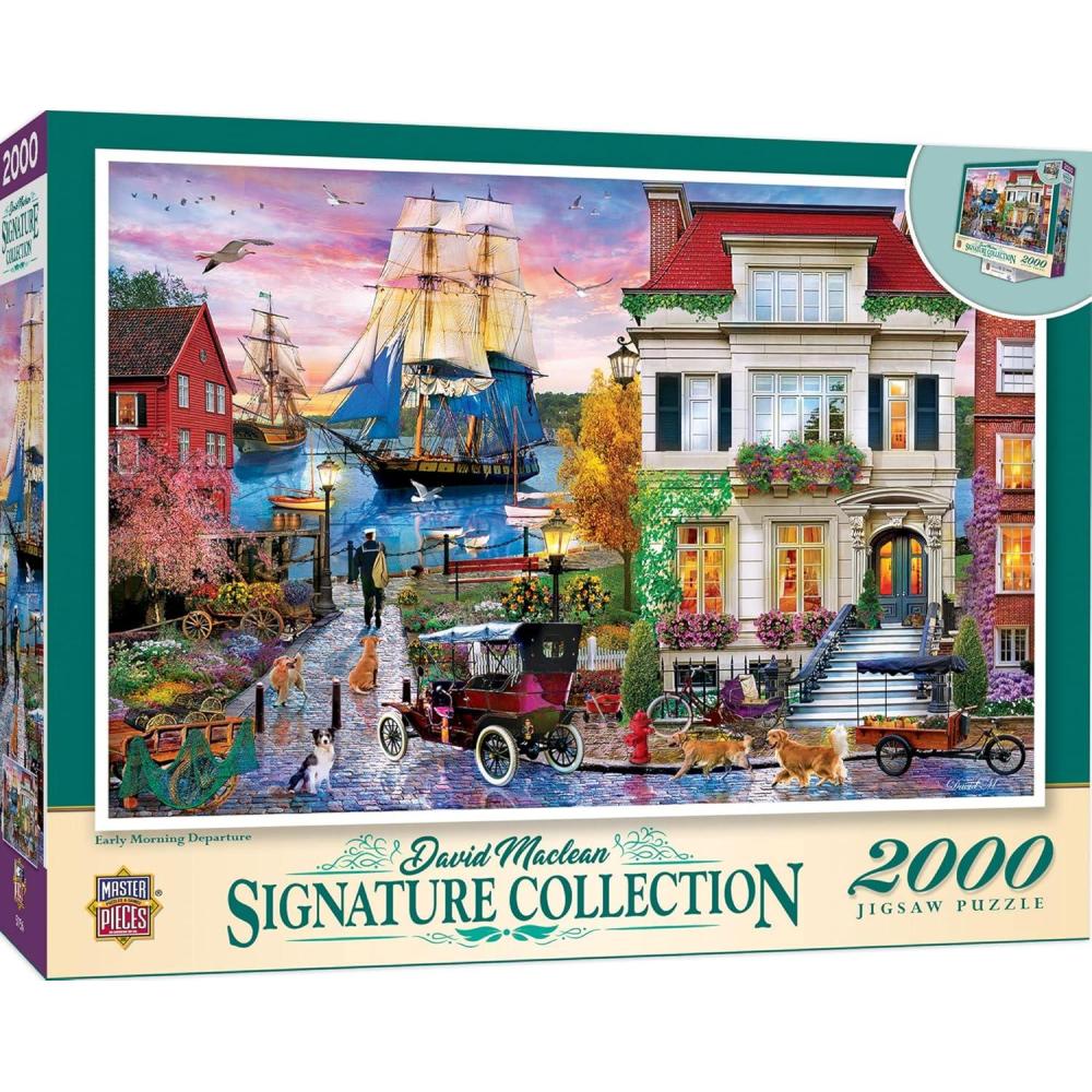 imageMasterPieces 2000 Piece Jigsaw Puzzle for Adults Family Or Youth Early Morning Departure 39x272000 Piece