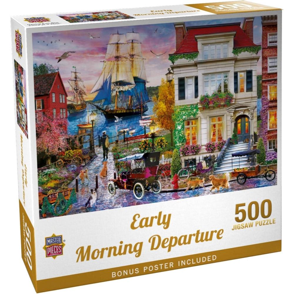 imageMasterPieces 2000 Piece Jigsaw Puzzle for Adults Family Or Youth Early Morning Departure 39x27500 Piece