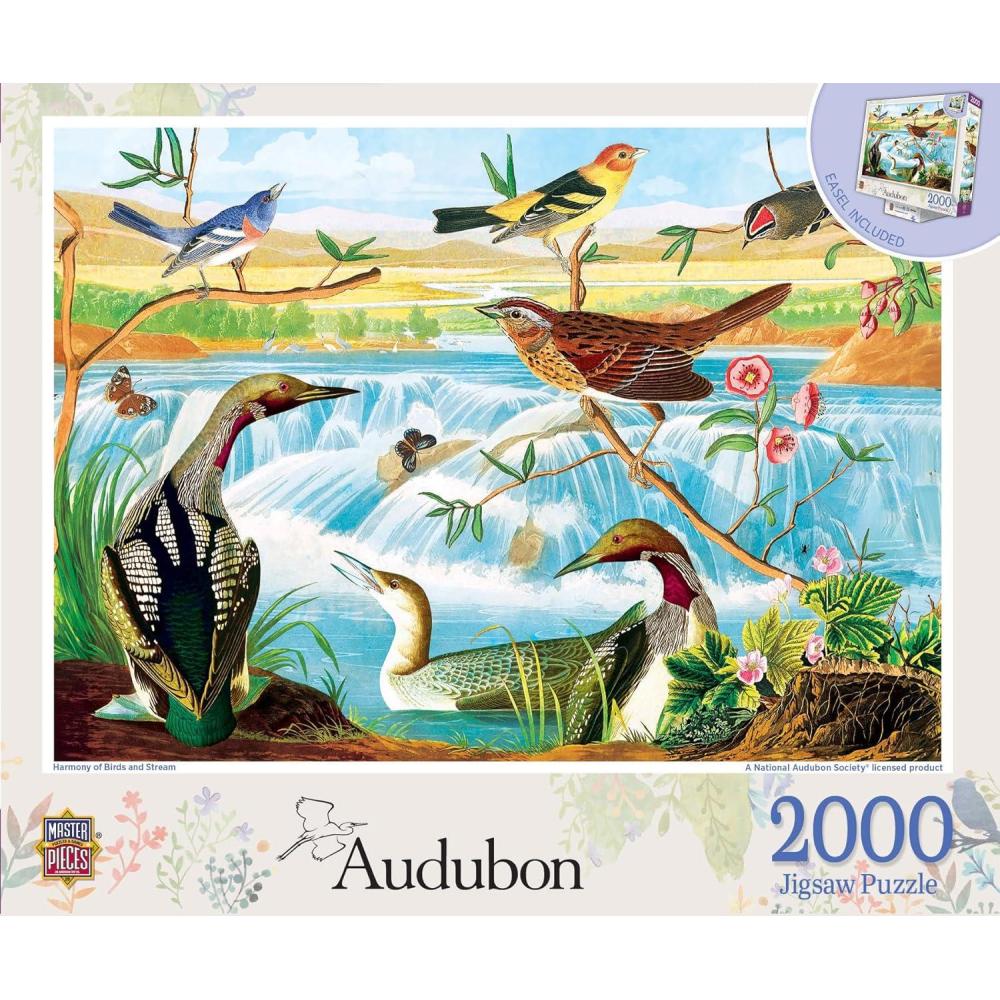 imageMasterPieces 2000 Piece Jigsaw Puzzle for Adults Family Or Youth Reflections On Country Living 39x27Audubon
