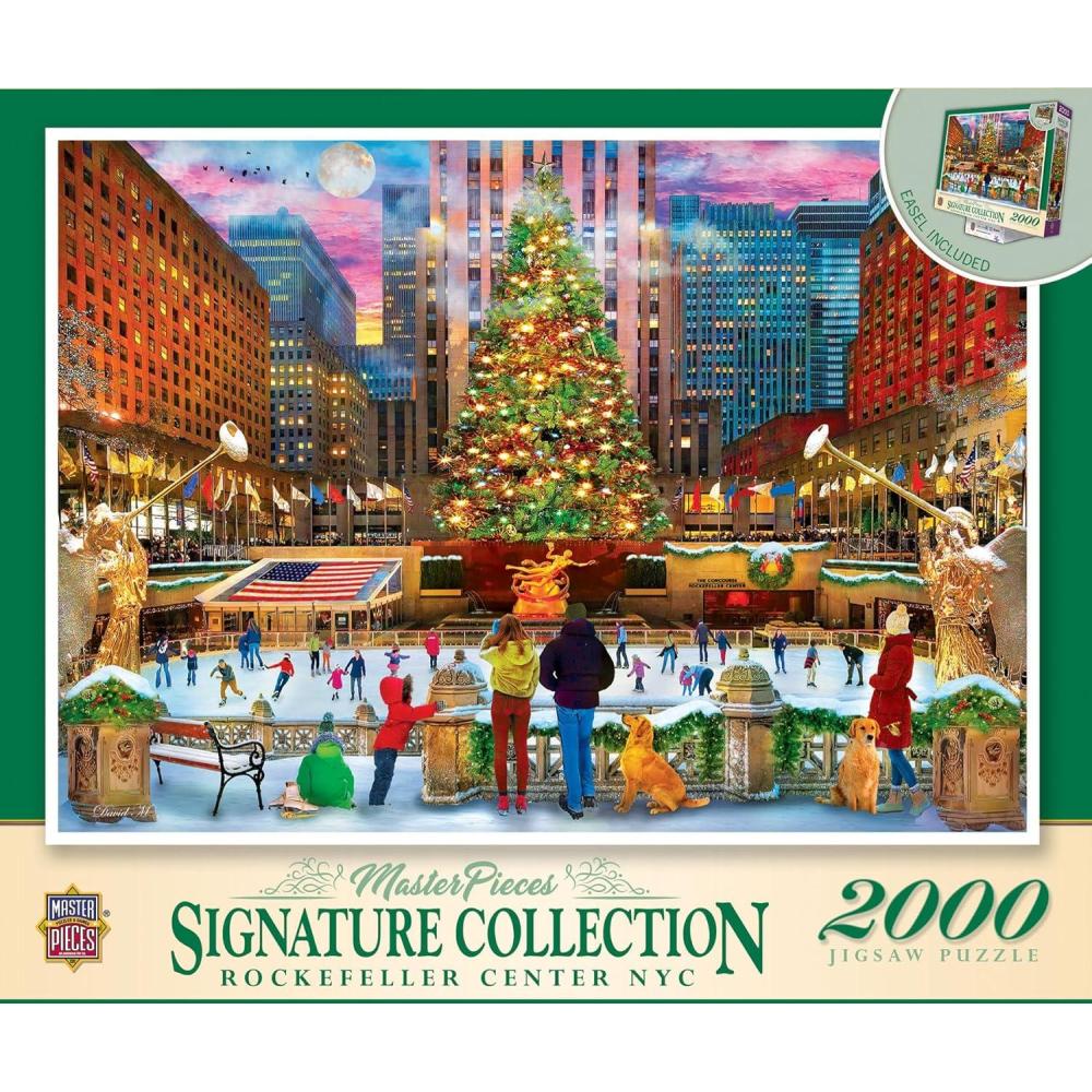 imageMasterPieces 2000 Piece Jigsaw Puzzle for Adults Family Or Youth Reflections On Country Living 39x27Rockefeller Center