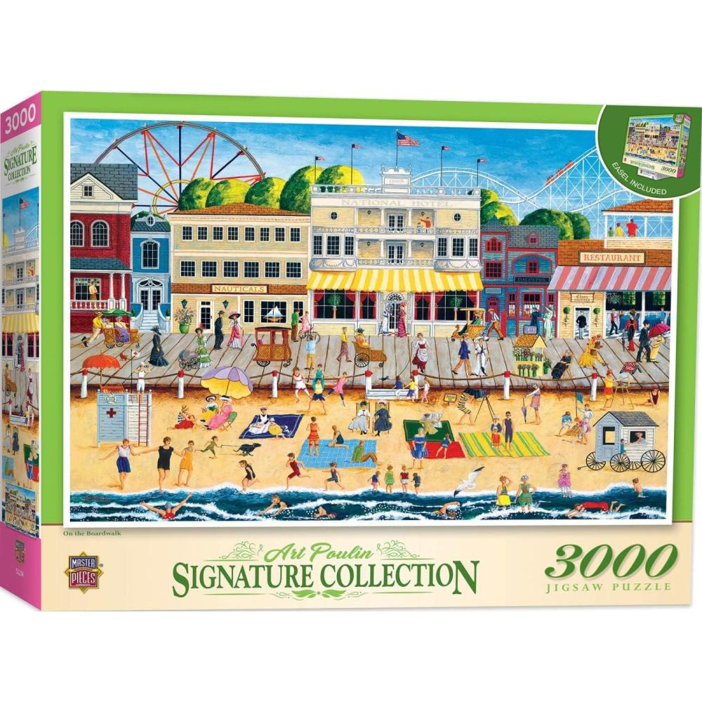 imageMasterPieces 3000 Piece Jigsaw Puzzle for Adults Family Or Kids On The Boardwalk Manufacturer Defect 32x45