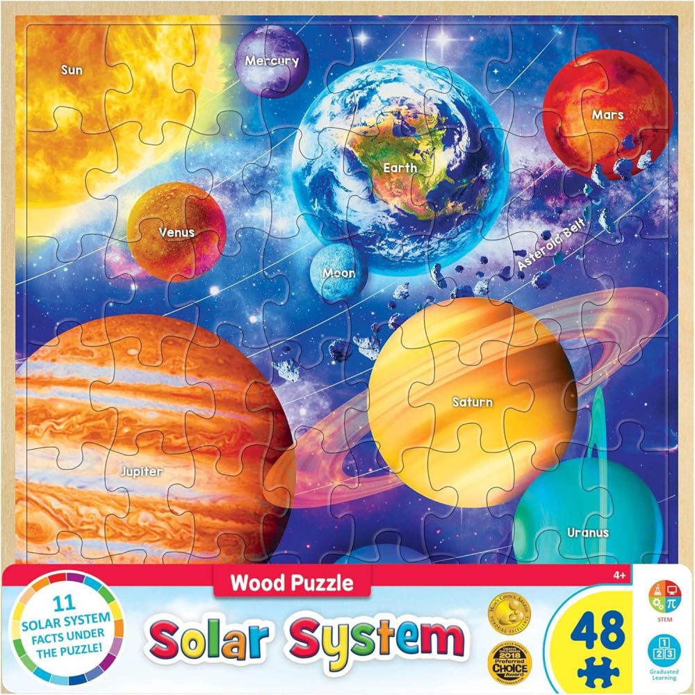 imageMasterPieces 44 Piece Jigsaw Puzzle for Kids ABC 123 36pc Wood Puzzle 165x118Solar System