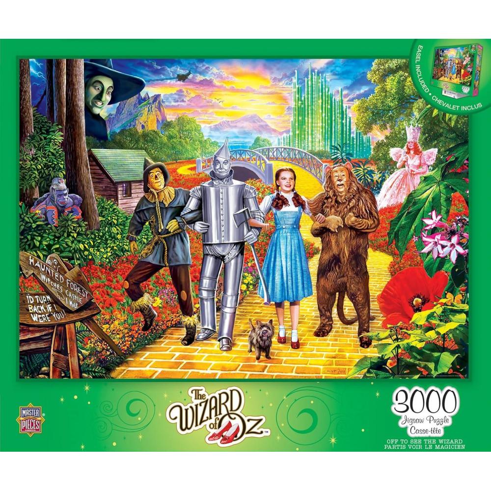 imageMasterPieces Jigsaw Puzzle 3000 Pieces for Adults Lakeside Memories 32x45 EcoFriendly Matte Finish Bonus EaselWizard of Oz