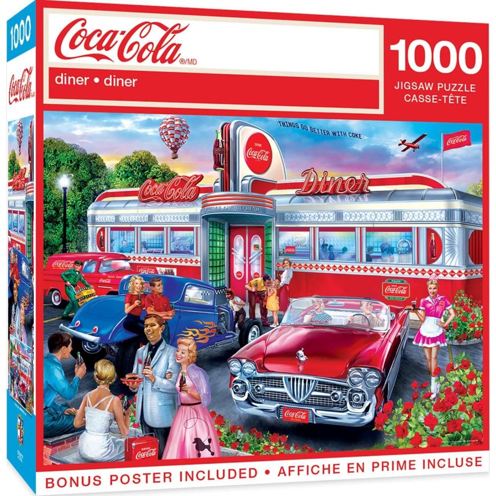 imageMasterpieces 1000 Piece Jigsaw Puzzle For Adults and Families CocaCola Drive Through 1925x2675Diner