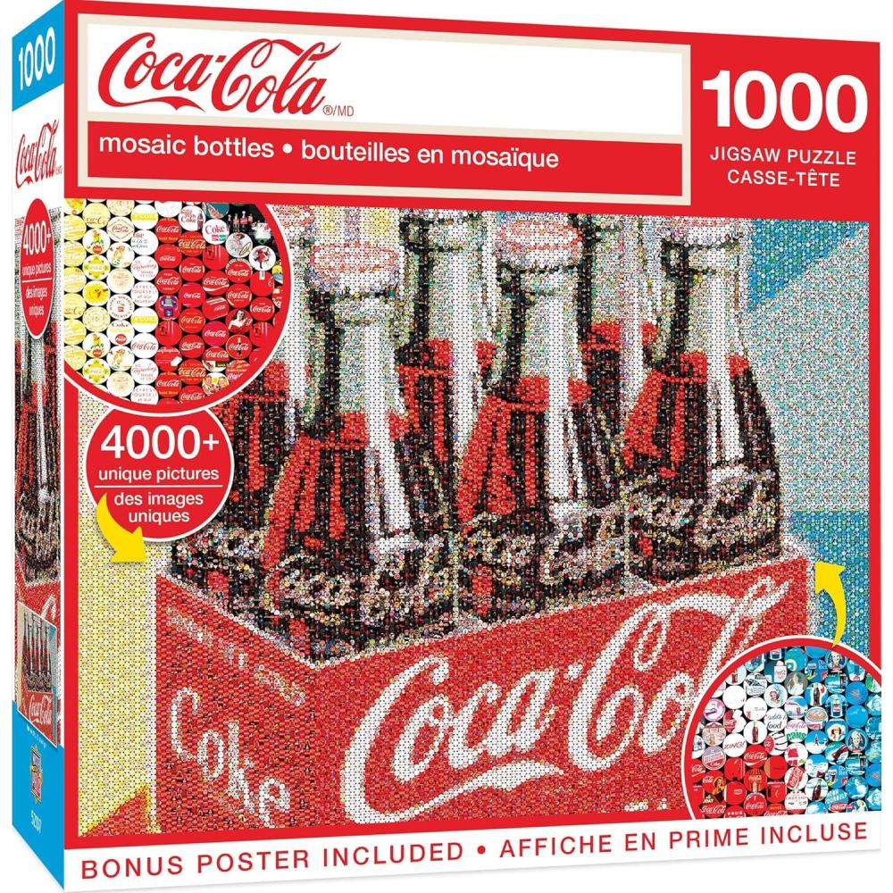 imageMasterpieces 1000 Piece Jigsaw Puzzle For Adults and Families  CocaCola Drive Through  1925x2675Mosaic Bottles