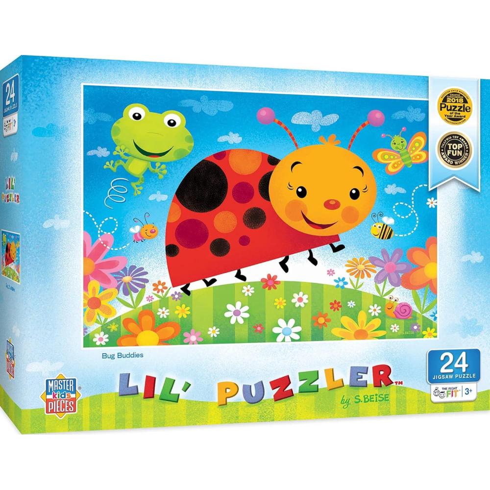 imageMasterpieces Lil Puzzler 24 Piece Jigsaw Puzzle for Kids Llama Love 19x14Lil Puzzler Bug Buddies