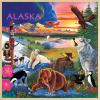 MasterPieces 48 Piece Fun Facts Jigsaw Puzzle for Kids – Jr Ranger Alaska Wildlife Wood Puzzle – 12″x12″