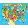 MasterPieces 60 Piece Educational Jigsaw Puzzle for Kids – USA Map State Shaped – 16.5″x12.75″(USA Map w/ State Pieces)