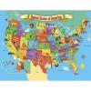 MasterPieces 60 Piece Educational Jigsaw Puzzle for Kids – USA Map State Shaped – 16.5″x12.75″(USA Map with State Shaped pieces)