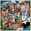 Masterpieces 48 Piece Fun Facts Jigsaw Puzzle for Kids – Forest Friends Wood Puzzle – 12″x12″