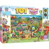 MasterPieces 100 Piece Family Jigsaw Puzzle for Kids – 101 Things to Spot at the County Fair – 14″x19″