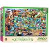 MasterPieces 3000 Piece Puzzle – USA National Parks Educational Jigsaw for Adults, Family, and Youth – Vibrant Large Puzzle Featuring Bold Colors, Scenic Landmarks – Fun Learning Experience 32″ x 45″