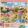 MasterPieces 44 Piece Jigsaw Puzzle for Kids – ABC 123 36pc Wood Puzzle – 16.5″x11.8″(Hello World-Construction Site)