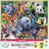 Masterpieces 48 Piece Fun Facts Jigsaw Puzzle for Kids – Safari Friends Wood Puzzle – 12″x12″