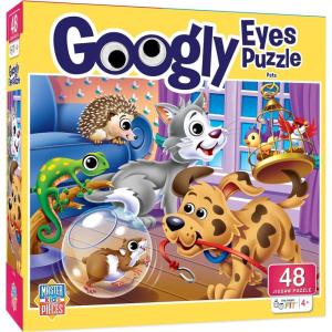 MasterPieces – 48 Piece Jigsaw Puzzle for Kids 4+ Years, Pirates with Googly Eyes, Educational and Fun Game, Gift Idea for Children, 19″ x 14(Pets)
