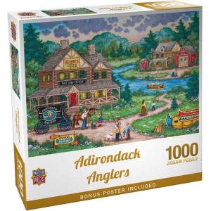 MasterPieces 2000 Piece Jigsaw Puzzle for Adults, Family, Or Youth – Adirondack Anglers – 39″x27″(1000 Piece)