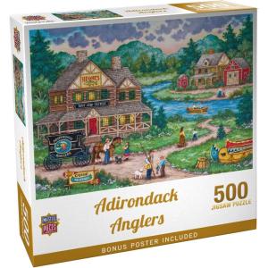 MasterPieces 2000 Piece Jigsaw Puzzle for Adults, Family, Or Youth – Adirondack Anglers – 39″x27″(500 Piece)