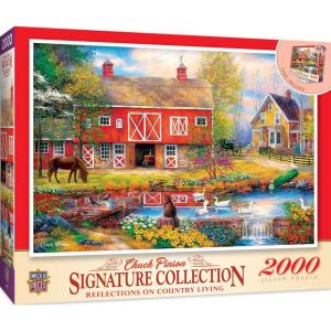 MasterPieces 2000 Piece Jigsaw Puzzle for Adults, Family, Or Youth – Reflections On Country Living – 39″x27″(Reflections on Country Living)