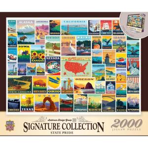 MasterPieces 2000 Piece Jigsaw Puzzle for Adults, Family, Or Youth – Reflections On Country Living – 39″x27″(State Pride)