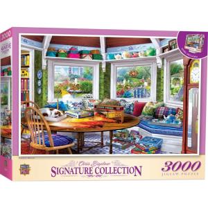 MasterPieces 3000 Piece Jigsaw Puzzle for Adults, Family, Or Youth – Puzzler’s Retreat – Manufacturer Defect – 32″x45″