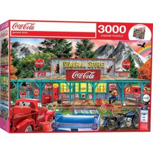 MasterPieces Jigsaw Puzzle 3000 Pieces for Adults – Lakeside Memories – 32″x45″ – Eco-Friendly, Matte Finish, Bonus Easel(Coca Cola General Store)