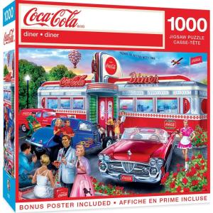Masterpieces 1000 Piece Jigsaw Puzzle For Adults and Families – Coca-Cola Drive Through – 19.25″x26.75″(Diner)