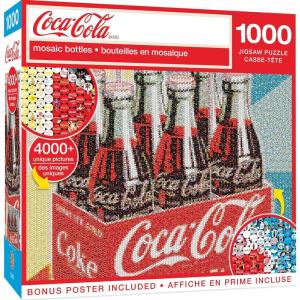Masterpieces 1000 Piece Jigsaw Puzzle For Adults and Families – Coca-Cola Drive Through – 19.25″x26.75″(Mosaic Bottles)