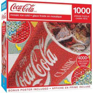 Masterpieces 1000 Piece Jigsaw Puzzle For Adults and Families – Coca-Cola Drive Through – 19.25″x26.75″(Mosaic Ice Cold)